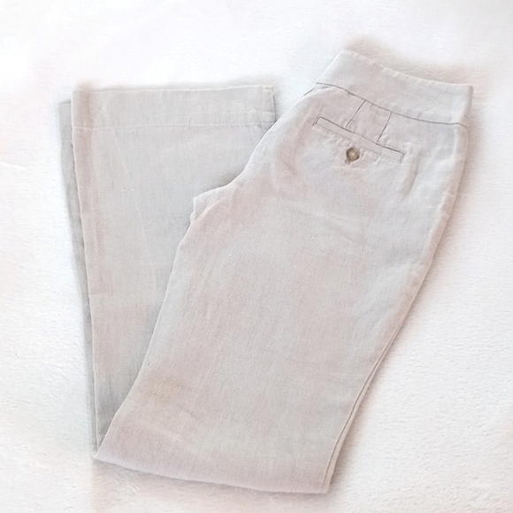 *Relisted* Ann Taylor LOFT Julie Fit Linen Pants - Picture 2 of 13